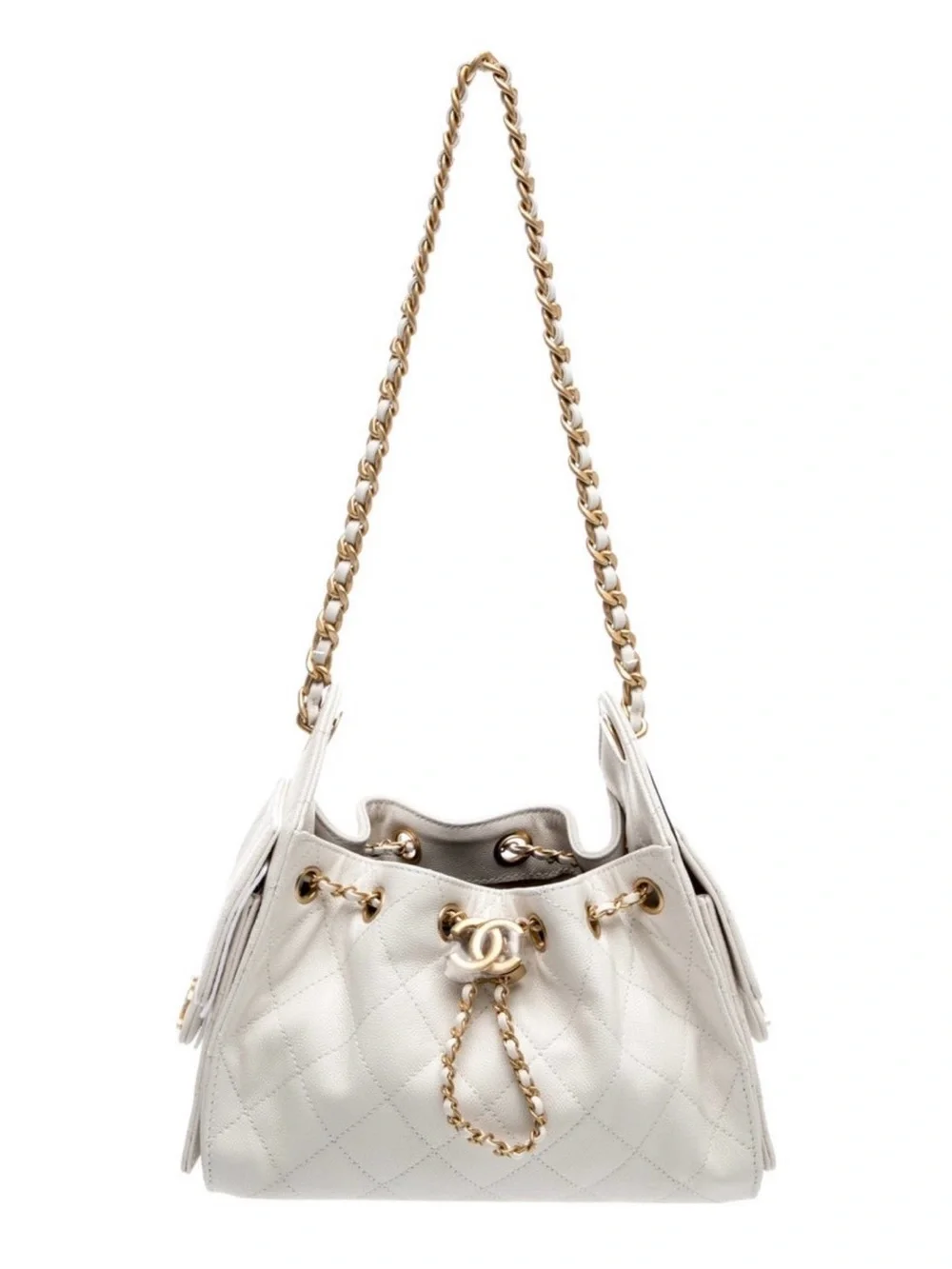 2026 Chanel Mini 25 White Shoulder Bag